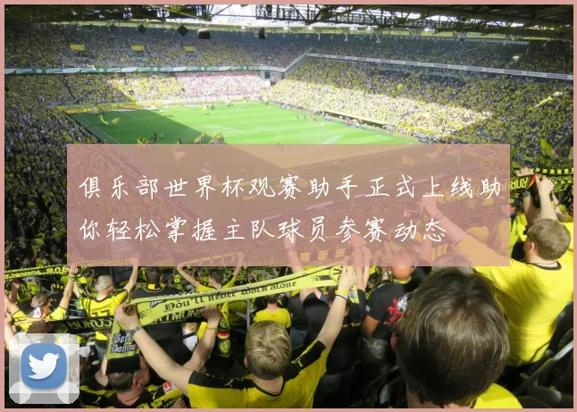 俱乐部世界杯观赛助手正式上线助你轻松掌握主队球员参赛动态